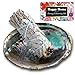 Picki Nicki Happy Home Energy Cleansing Kit with White Sage Smudge Stick Bundle for Burning, Smudges, Incense with Abalone Shell
