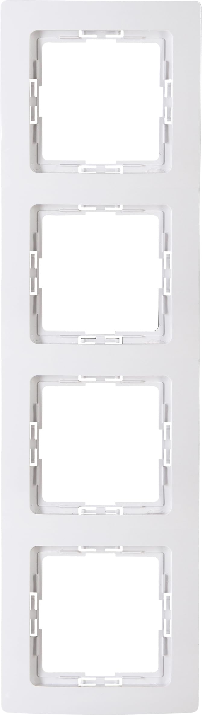 Kopp Paris 308702063 308702086 4-Way Cover Frame Arctic White