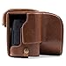 Megagear Leica V-Lux (Typ 114) Ever Ready Genuine Leather Camera Case And Strap, With Battery Access - Dark Brown - MG550