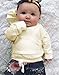 Baby Girls Clothes Long Sleeve Hoodie Sweatshirt Floral Pants Headband 3Pcs Outfit Sets (Yellow, 6-12 Months)