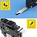 LK Label Replace for TZ Tape 18mm 0.7 in Laminated White Label Tape TZe 241 Work with Brother Ptouch PTD400 PTD600 PTD400AD PTP710BT, TZ241 3/4 Inch Black on White, 5-Pack