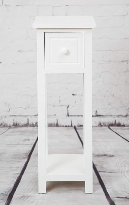 Sue Ryder Telephone Table With Drawer White Amazon Co Uk