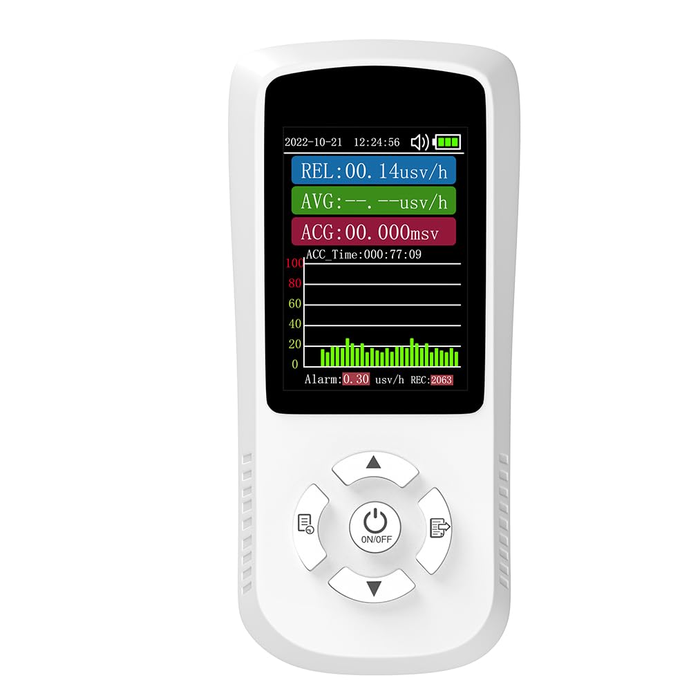 Photo 1 of KELOTECH Geiger Counter Measurement Range 0~99.99?Sv/h Hand-held Nuclear Radiation Detector Monitor Detectable ?-ray ?-ray X-ray with Column Chart Displaying for Personal Use