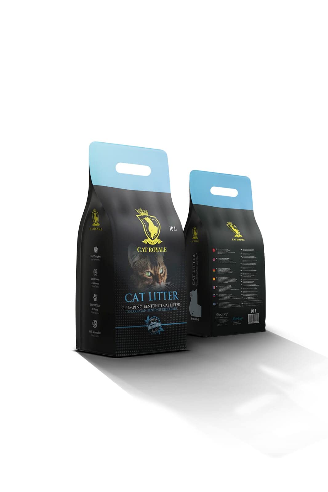 Cat Royale Natural Bentonite Unscented Clumping Cat Litter 5Lt,High Liquid Absorption, Dust Free