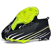KIUSMETY Soccer Cleats for Mens Womens High-Tops Unisex Adult Baseball Indoor Professional Training Turf Football Boots