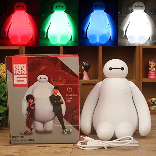 Night Light for Kids Creative New Big Hero Cute Cartoon Baymax LED USB Charging Night Light Bedroom Lamp Children Gift Night Lamp Kids