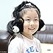 Kids Headphone,Dairle Black Bear Shape Headphones with Retractable Cable,Safe 85dB Hearing Protection Headphones for Children 3+ years old