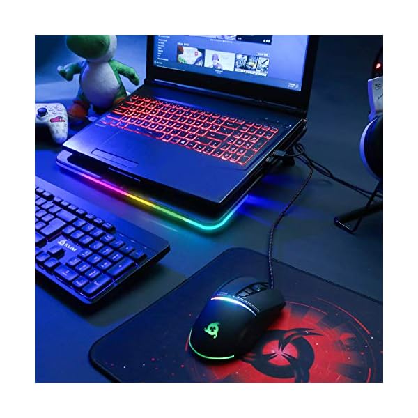 KLIM-Aurora-Laptop-Cooling-Stand-with-RGB-backlighting-11-17-Gaming-Laptop-Cooling-Pad-For-Desk-USB-Powered-Fan-Stable-And-Sturdy-Aluminum-Build-Compatible-Mac-And-PS4-NEW-2021 KLIM Aurora + Laptop Cooling Stand with RGB backlighting + 11" - 17" + Gaming Laptop Cooling Pad For Desk + USB Powered Fan + Stable And Sturdy Aluminum Build + Compatible Mac And PS4 + NEW 2022