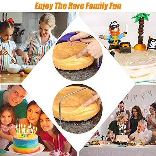 2 Pieces Adjustable Cake Levelers Set Double Wire Cake Slicer Cutter