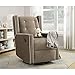 Baby Relax Mikayla 4-in-1 Swivel Glider Rocker Recliner Chair, Mocha Microfiber