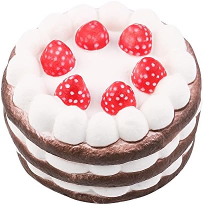 Slow Rise Squishy Soft Simulation Strawberry Birthday Cake Toy Chocolate