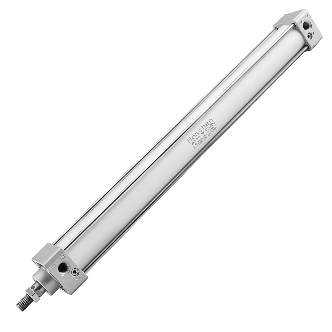 Heschen Pneumatic Standard Cylinder SC 40 Bore, Double Acting Single Rod Air Cylinder, PT1/4" Port, 40mm Bore (400mm Stroke)