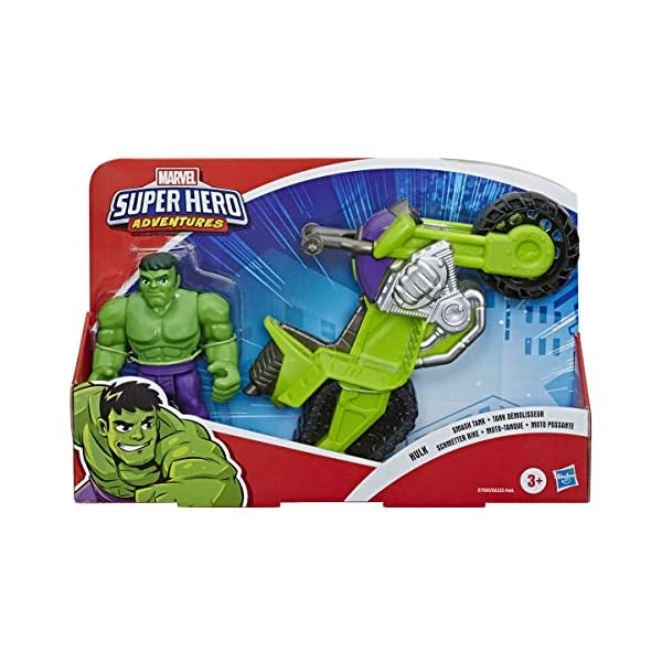Super-Hero-Adventures-Playskool-Heroes-Marvel-Hulk-Smash-Tank-5-Inch-Figure-and-Motorcycle-Set-Toys-for-Kids-Ages-3-and-Up Super Hero Adventures Playskool Heroes Marvel Hulk Smash Tank, 5-Inch Figure and Motorcycle Set, Toys for Kids Ages 3…