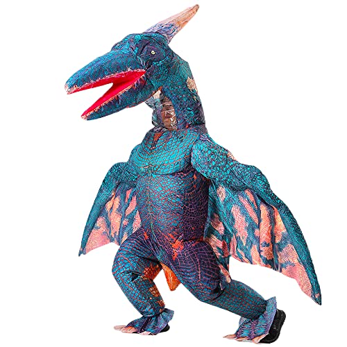 Inflatable Pterodactyl Costume for Adult Dinosaur Blow up Costume Party