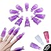 UV Gel Nail Polish Soak Off Remover Soaker Cap Nail Clips Easy Remove Lacquer Tips Wrap Tool Purple 20Pcs by AZUREBEAUTY