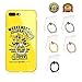 Transparent Cell Phone Ring Holder, Adjustable 360 Degree Rotation and 180°Flip Finger Ring Stand, iPhone and iPad tablet Ring Holder (5 Pack Mix color)
