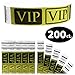 Tyvek Wristbands - Goldistock VIP Deluxe Metallic Gold 200 Count - &frac34;" Arm Bands - Paper-Like Party Armbands - Heavier Tyvek Wrist Bands = Upgrading Your Event primary