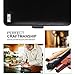 FYY [Genuine Leather] Wallet Case for OnePlus 5T 2017, Handmade Flip Folio Wallet Case with Kickstand Card Slots Magnetic Closure for OnePlus 5T 2017 Black