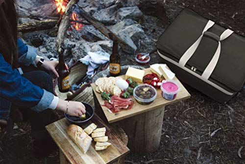 Insulated Food Delivery Bag Carrier with Shoulder Strap and 2 Patent Pending detachable dividers | Waterproof and Leakproof Interior | Uber Eats Doordash Restaurant Catering | FDA 21 CFR 177.1350 Cert