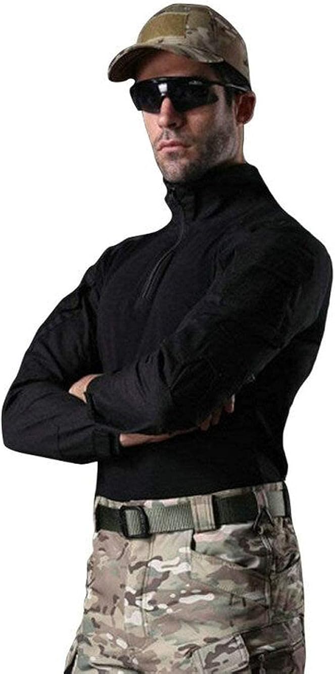 ANTARCTICA Mens Long Sleeve Tactical Shirt T-Shirt Men's Military Rapid Assault Army Combat Rapid Assault Slim Fit: Clothing