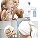Houvillage Toothpaste Dispenser Wall Mounted 5 Toothbrush Holder with Automatic Toothpaste Squeezer Dispenser Anti-dust Toothbrush Holder Bathroom Accessories for Kids (White)