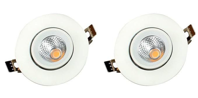FOS LED Zoom Light 12 Watt (PACK OF 2), Cool White 6500k