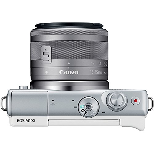 Canon-EOS-M100-Mirrorless-Digital-Camera-with-15-45mm-Lens-Silver-Basic-Photo-Accessory-Bundle