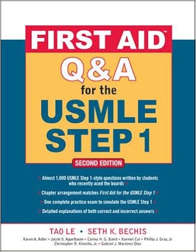 First Aid Q A For The Usmle Step 1 Second Edition First Aid Usmle 9780071597944 Medicine Health Science Books Amazon Com
