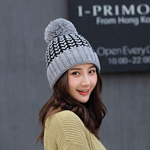 image for Apolonia Adult Women Men Winter Crochet Hat Knit Hat Wheat Hairball Wa