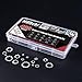 Hilitchi 400-Pcs 304 Stainless Steel External Internal Tooth Star Lock Washers Assortment Kit - Included: M2 M3 M4 M5 M6 M8 M10 M12