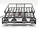 WishRing RC 1:10 Roof Luggage Rack LED Light Bar Wrangler Tamiya CC01 SCX10 Axial 514 (Black)