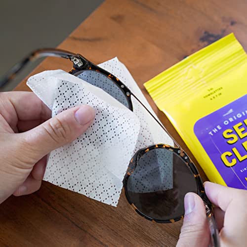 See Clear Original Lens Cleaning Wipes PreMoistened Eyeglass