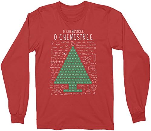 Periodic Table Christmas Tree Adult Long Sleeve T-Shirt