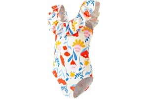 Angel season Girls Swimsuits Kids Bathing Suit One Piece Swimwear with UPF 50+ Cute