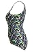 EVALESS Women's Plus Size Art Print One-Piece Swimsuit Multicoloured XXX-Large Size