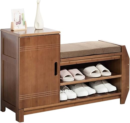 Banc De Rangement A Chaussures A 3 Niveaux Multifonction En Bambou Peut S Asseoir Et Stocker Des Chaussures Banc D Entree Meuble De Rangement 97 X 32 X 62 Cm Amazon Ca Maison Et Cuisine