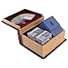 Grimoire Pro Tour, Legion | Wooden Spellbook Style Fabric Lined Portable Deck Box for MTG, Yugioh, and Other TCG | 350+ Card Capacity