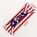 Baby Girl Elastic Headbands Turban Knot Bow knot Rabbit Ears Bow Headwraps JA36 Red,White&Blue (1#)