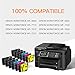 E-jet Remanufactured Ink Cartridge Replacement for Epson 252XL ( Black,Cyan,Magenta,Yellow , 12-Pack )