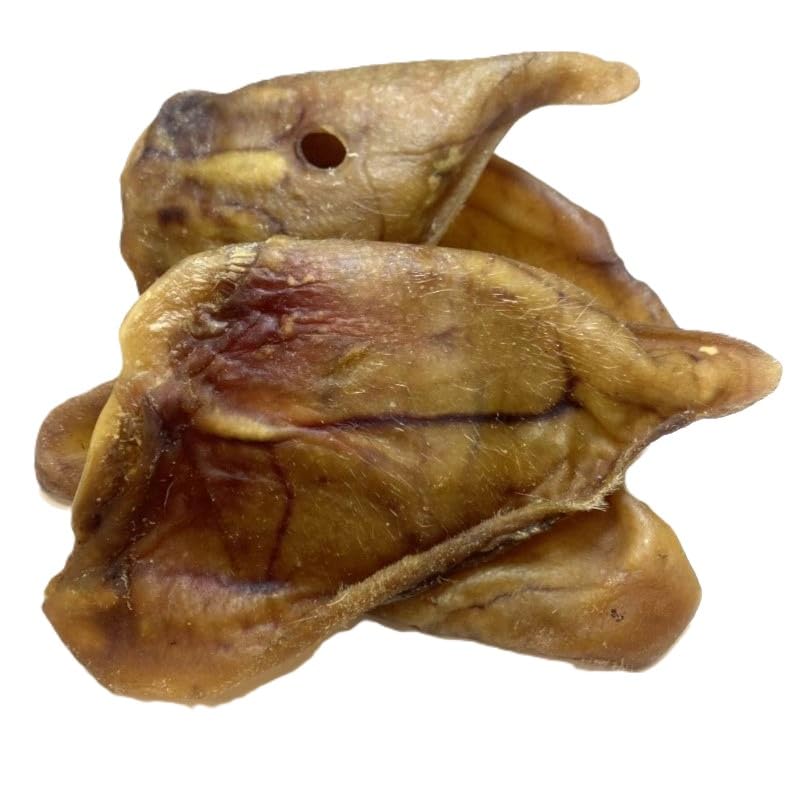 Premium Quality Large Pigs Ears (Pack of 5) Natural Dog Treats Chews PEC