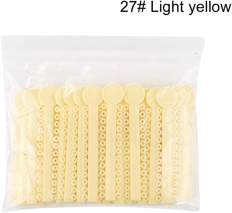 LAIYYI Orthodontic Ligature Ties - 40PCS/Set Multi-Color Optional Orthodontic O-Rings Braces Rubber Bands, Dental Orthodontic Care Tool