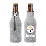 NFL 2012 Football Team Logo Womens Ladies Glitter Beer Bottle Holder Cooler - All 32 Teams Available! (Pittsburgh Steelers)