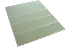 BJDesign Japanese Tatami Mat (Igusa Mattress), Foldable, Rush Grass, Floor Sleeping Japanese Futon Mattress Meditation Yoga Zen (Queen XL)