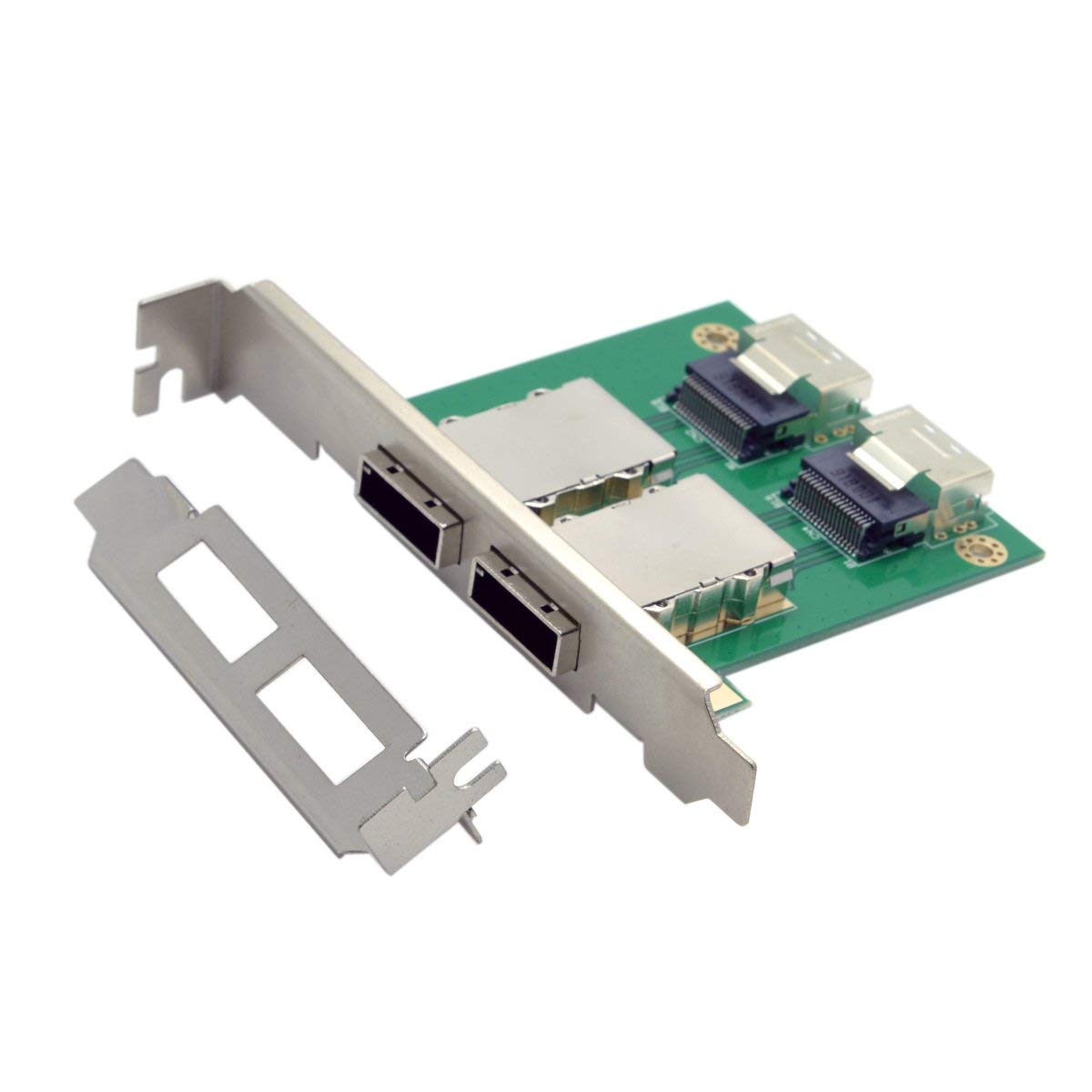 Chenyang Dual Ports Mini SAS SFF-8088 To SAS 36Pin SFF-8087 PCBA Female Adapter With PCI Bracket