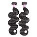 VRBest Hair Brazilian Virgin Hair Body Wave 3 Bundles 100% Unprocessed Virgin Human Hair Weave Extensions Natural Color (100+/-5g)/pc (10 12 14)