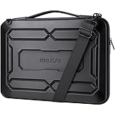 MOSISO 15.6 inch Hard Shell Laptop Sleeve Shoulder Bag, Waterproof Shockproof Protective EVA Computer Bag Carrying Case Compatible with MacBook Pro 16, 15-16 inch Lenovo, HP, Dell, Notebook, Black