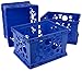 Storex Large Storage and Transport File Crate, 17.25 x 14.25 x 10.5 Inches, Blue (STX61555U01C)