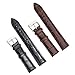 CIVO 2 Packs Genuine Leather Watch Bands Top Calf Grain Leather Watch Strap 16mm 18mm 20mm 22mm 24mm for Men and Women