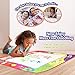 D-FantiX Kids Water Doodle Mat,Large Water Drawing Mat 4 Colors Writing Painting Toddlers Doodle Board Pad with 2 Magic Pen for Girls Boys Educational Gift 31.4 x 23.6in