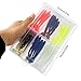 Fishing Lures Artificial Paddle Tail Soft Swimbaits Shad Bait Fish Worms for Bass Trout Walleye Freshwater Saltwater with FREE Tackle Box